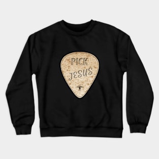 Guitar Pick Jesus T-shirt Crewneck Sweatshirt